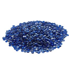 Fire Glass, 10LBS/4.5KG High-Temperature Resistant Fireplace Rocks, 3/4-Inch / 19.05 mm Reflective & Smokeless Firepit Glass Beads