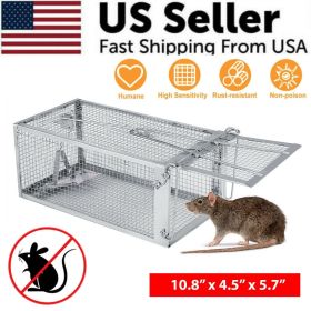 USA Mouse Trap Rat Trap Rodent Trap Live Catch Cage, Easy to Set Up and Reuse