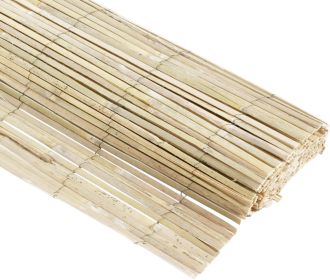 Bamboo Slat Fence Natural,4x16.4ft,0.63in