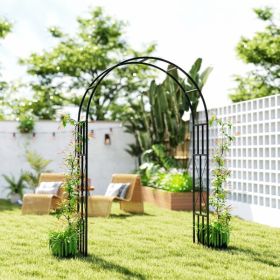 Steel Garden Arch with Gate ( Amazon Shipping)(Prohibited by WalMart)