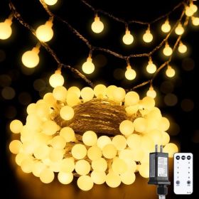 LED Globe String Lights Indoor Bedroom, 33ft Classroom Lights (Option: White)